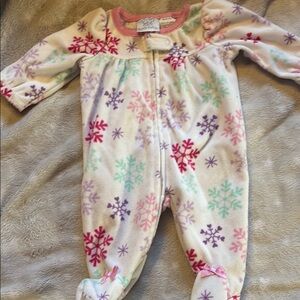 Snowflake Patterned Kids One Piece